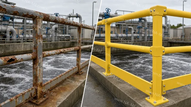 Sostituire i corrimano metallici corrosi